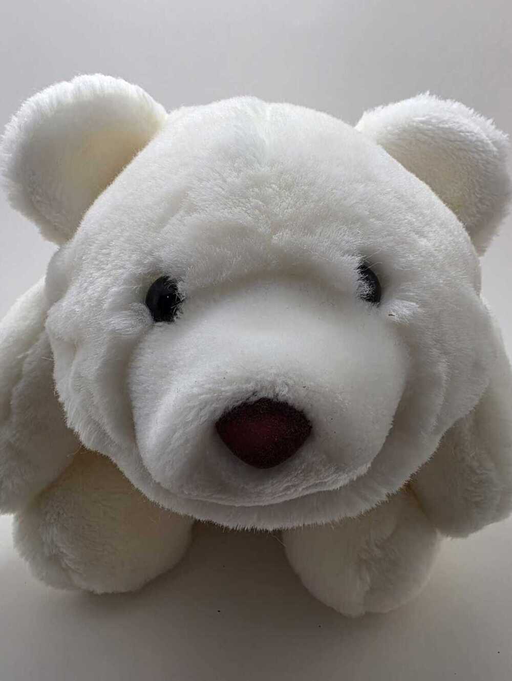 1980 Gund Snuffles the White Bear Plush, Soft Vintage! (Medium 10 inch)